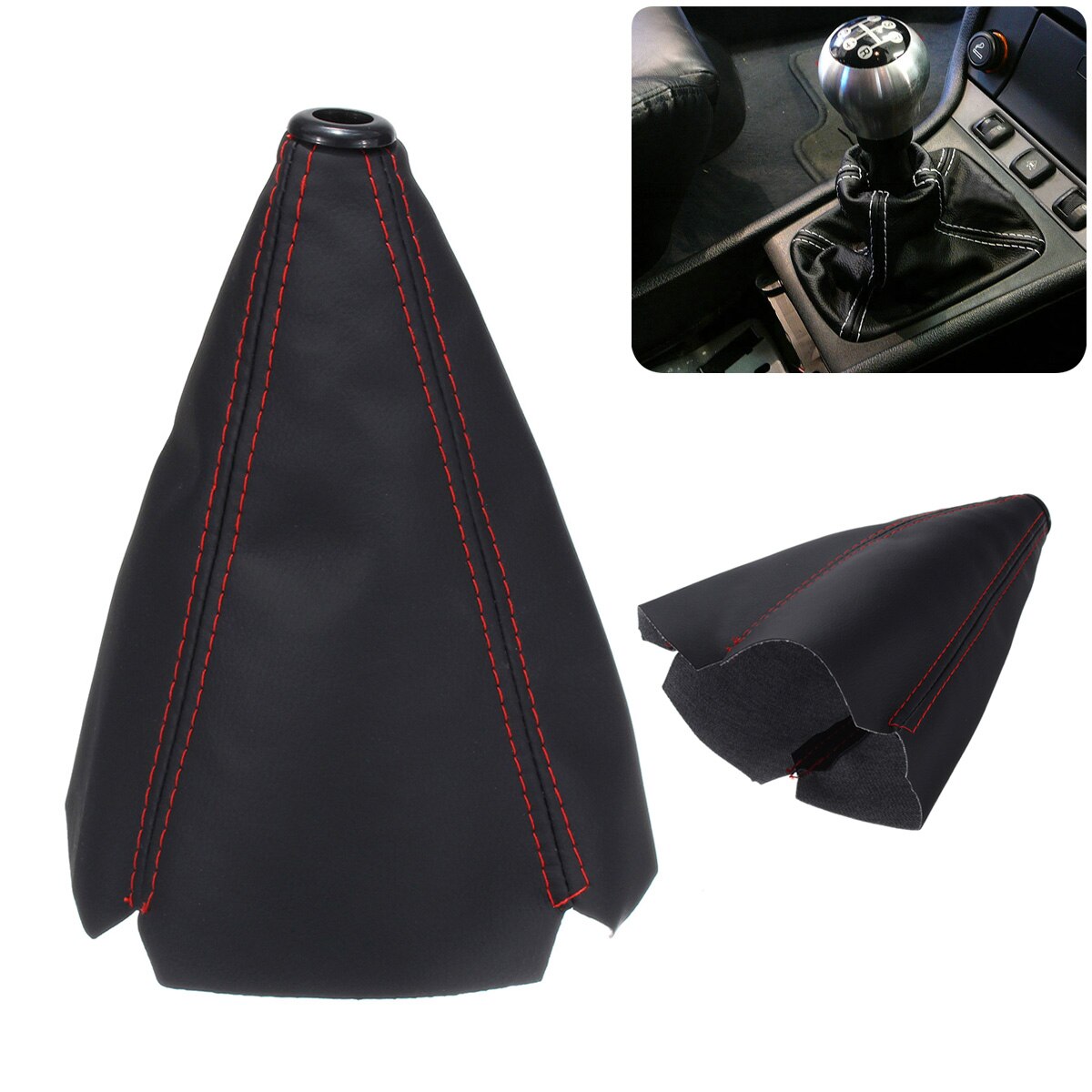 Pomo de palanca de cambios Manual para coche Volvo, cubierta de arranque de palanca de cambios para XC90, S60, S40, S80, V70, XC60, V40, V50, 850, C30, V60, S70, 940, XC70: Rojo