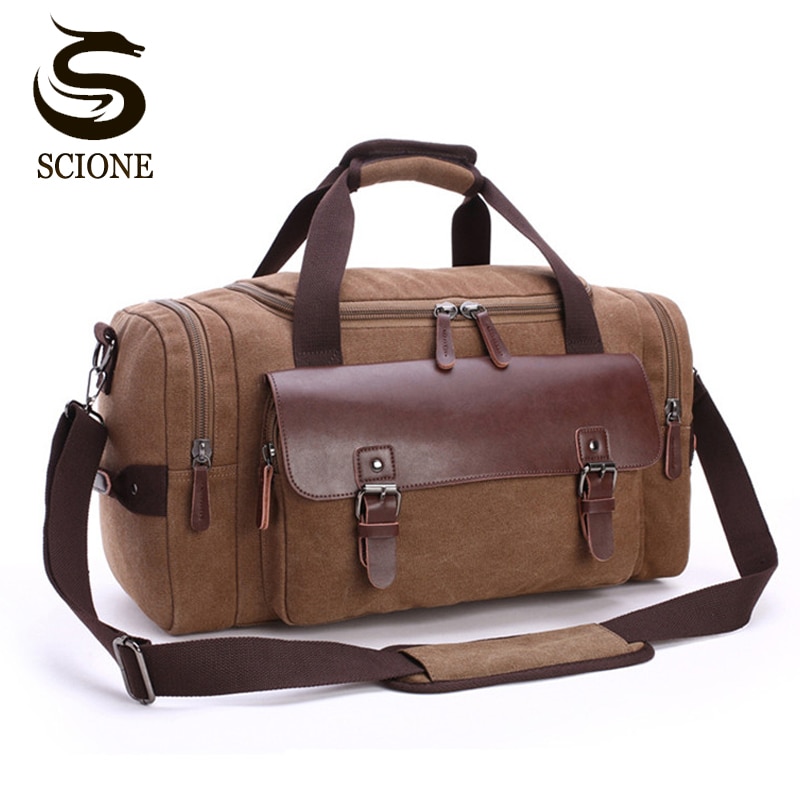 Männer Leinwand Reise Gepäck Tasche Große Kapazität Schulter Handtasche Crossbody Reisen Duffel Taschen Frauen Duffle Handtasche