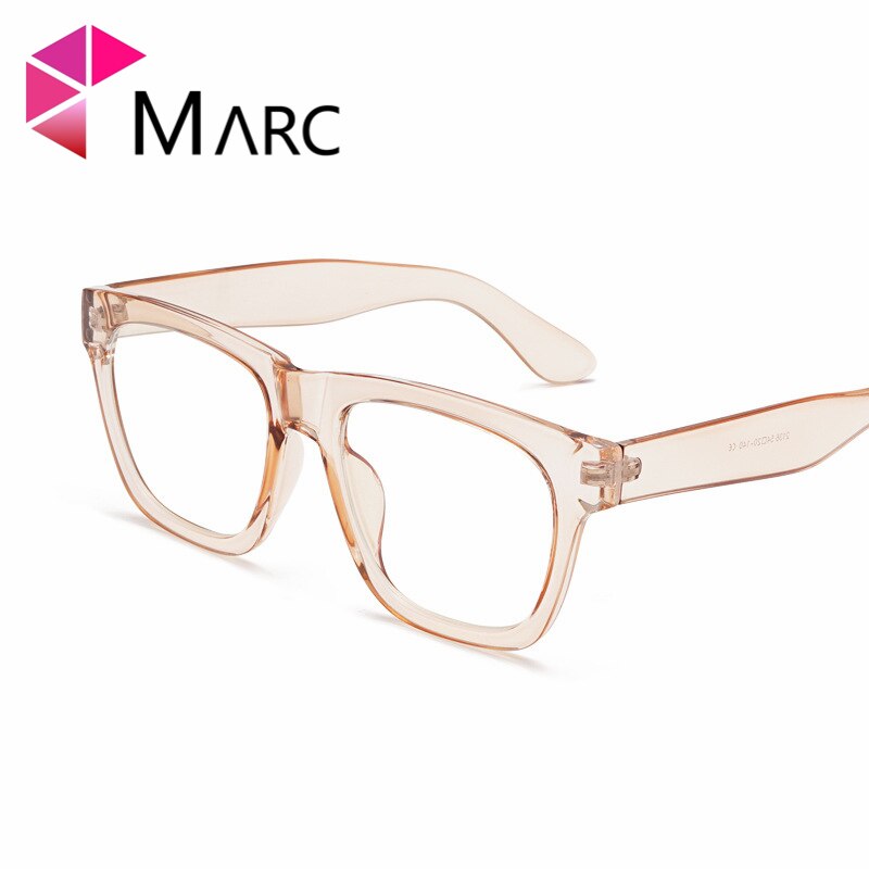 MARC Retro men's Transparent glasses Trandy clear Oversized Square eyeglasses frames women reading eyewear male Spectacle