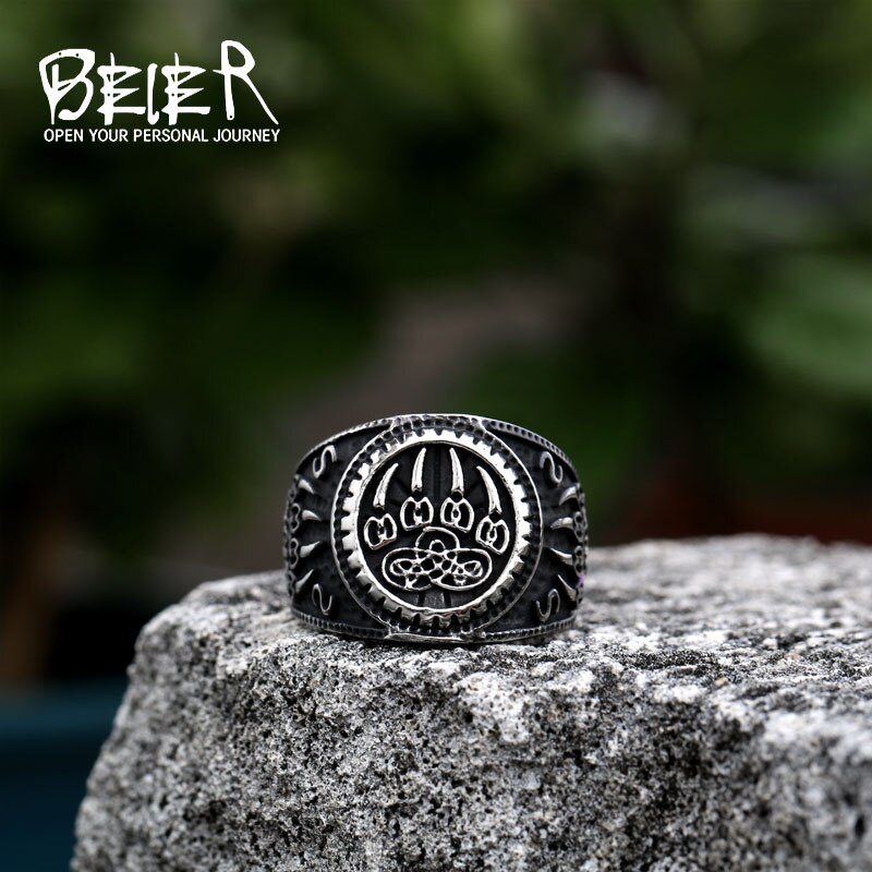 VASSAGO 8MM Ring voor Mannen Vrouwen Islamitische Moslim Allah Ring Islamitische Ringen Geschenken voor Mannen Islam Arabisch Roestvrij Staal Brede
