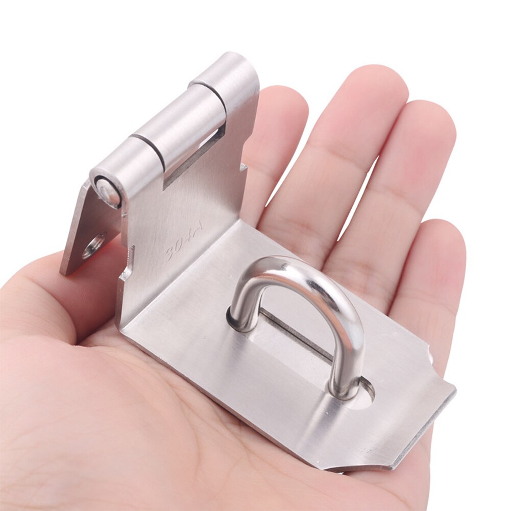 Right angle door lock attachment 90 degree stainless steel door buckle rust padded padlock door latch stainless steel latch
