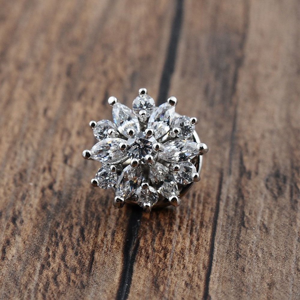 1.4cm feminino mini broches flor zircon lapela pino decoração de roupas menina broche acessórios para mulher