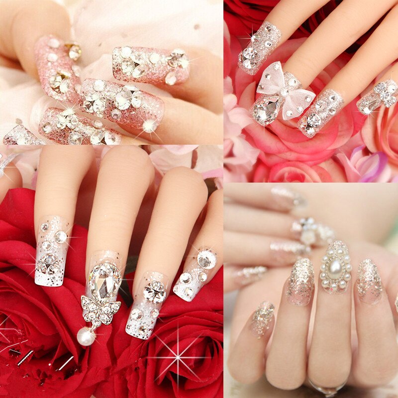 1440 stuks Lavendel Paars Kleur Niet Fix Steentjes SS6-SS30Crystal Strass Lijm Op Stenen voor 3D Nail Decoratie B1303