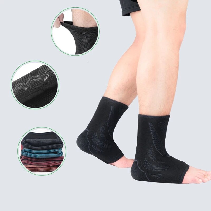 1Stck Elastische Druck Knöchel Unterstützung Klammer Knöchel Ärmel Schutz FußBall Basketball FußBall Gurt Sport Verband