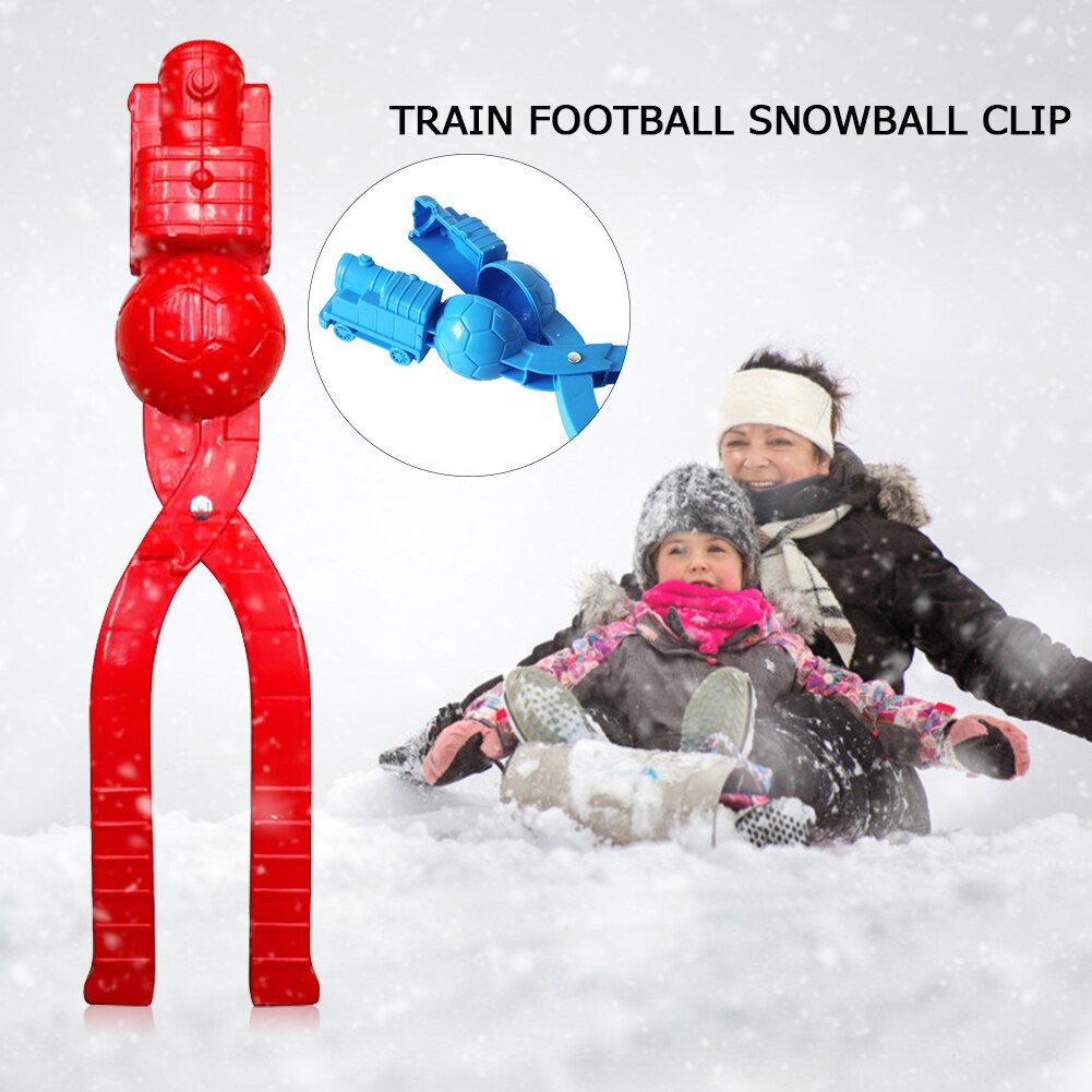 Leuke Trein Vorm Sneeuwbal Clip Sneeuw Klei Bal Maker Creatieve Sneeuwballen Mold Winter Sneeuw Speelgoed Zomer Strand/Zand Speelgoed