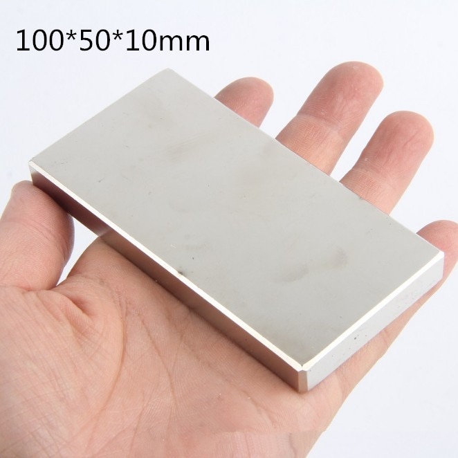 Super krachtige sterke  n50 100 x 50 x 10mm zeldzame aarde blok ndfeb magneet neodymium 100*50*10mm magneten