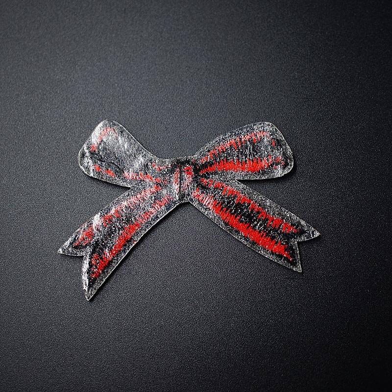 Boog Size: 4.0x5.5 cm Iron On Patch Naaien Op Geborduurde Applique Naaien Kleding Stickers Kledingstuk Kleding Accessoires Patches