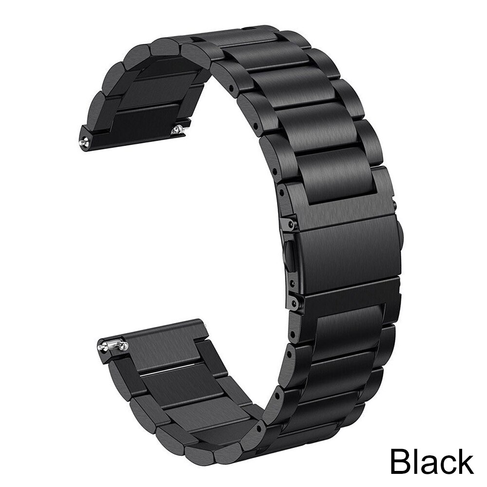 Essidi pour Fitbit Versa Bracelet intelligent Bracelet en acier inoxydable boucle de Bracelet en métal pour Fitbit Versa 2 Bracelet de montre intelligente: Black