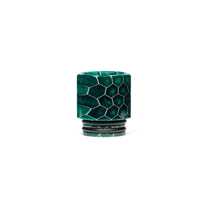 Volcanee Snake Drip Tip 810 Epoxy Resin Mouthpiece for V8 V12 zeus Volcanee Dual Coil RTA Tank eCig Vape Accessories: Green / 2 pieces