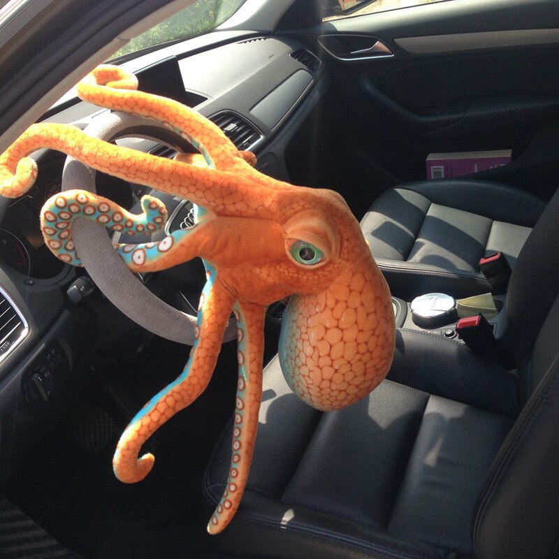 Verisimilar Octopus Pillows Decor Home Cute 3D Animal Plush Toys Soft Chair Seat Cushions Car Throw Pillow Decorative