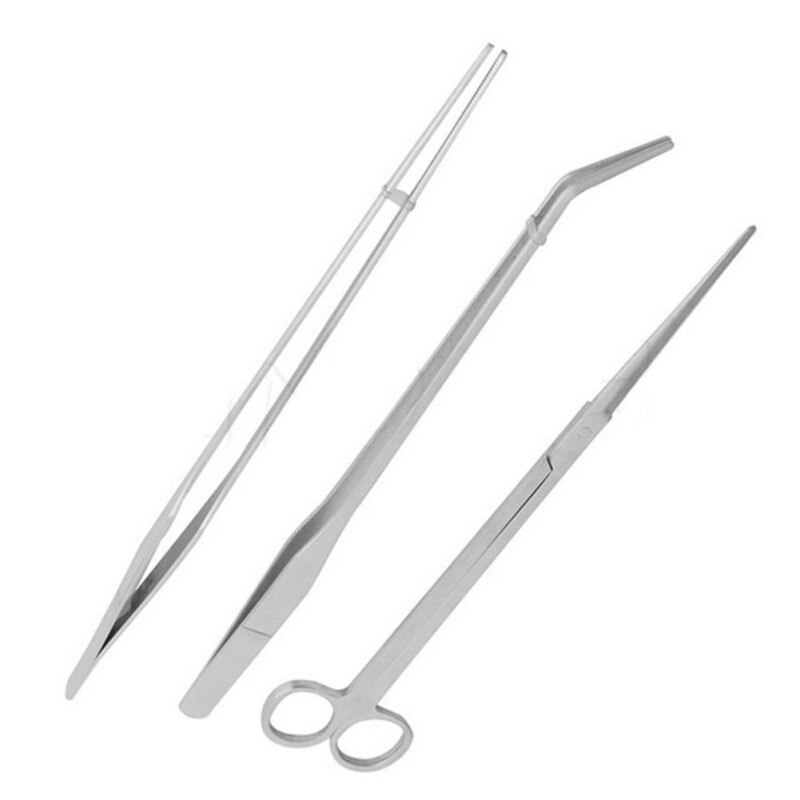 3 Pcs/5 Pcs Aquarium Onderhoud Gereedschap Pincet Schaar Voor Verse Levende Planten Aquarium Fish Dierbenodigdheden Onderhoud Gereedschap: B
