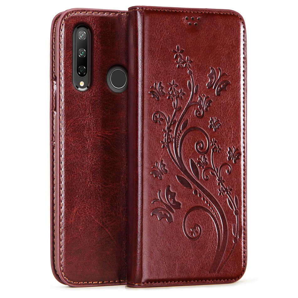 Caso carteira para honra 9c caso 6.39 "flip couro livro caso para huawei honor 9c 9 c AKA-L29 saco honor9c coque com suporte de cartão