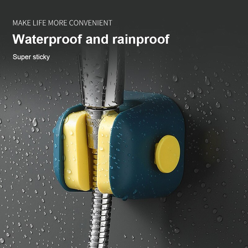 Shower Bracket Adjustable Shower Head Base Household Multi-colors No Punching Bathroom Shower Head Fixed Bracket Storage Bracket