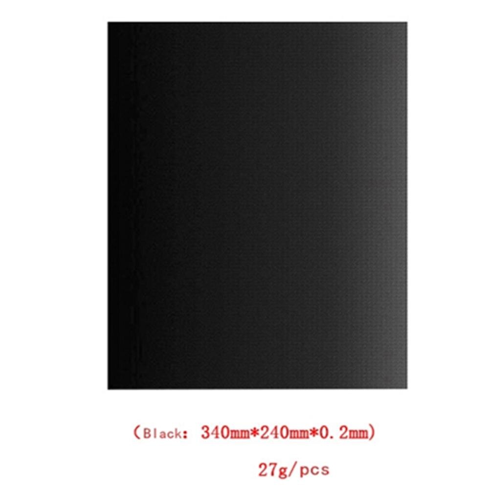 Plaque de cuisson réutilisable de plaque de cuisson de Barbecue de coussin de gril de BBQ antiadhésif de Ptfe 40x33cm pour des outils de tapis de gril de partie accessoires noirs d'or: 34x24 black