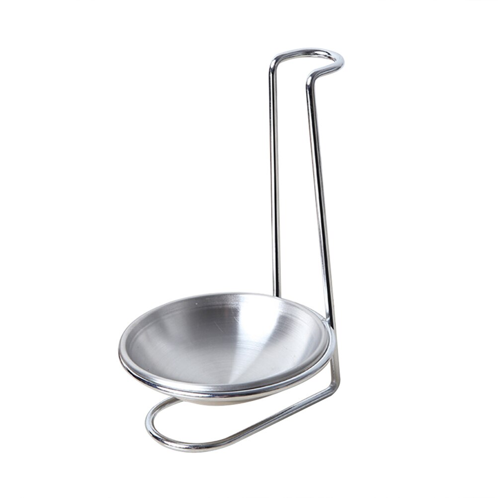 Kitchen Stainless Steel Soup Spoon Rest Soup Ladle Colander Holder Stand Rack: Default Title
