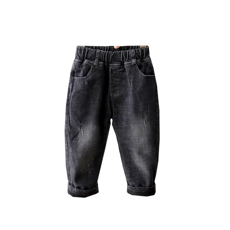Jongens Jeans Zwarte Dikke Wam Winter Fleece Kinderen Broek Baby Peuter Kinderen Broek Kleding Voor Baby Jongen Broek Denim