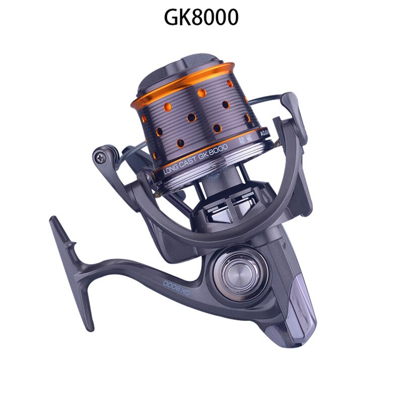 GK 8000 9000 10000 Metal Wire Cup Anchor Fish Wheel Ultralight Stainless Steel Bearing Lake Fishing Spinning Wheel Braking Force