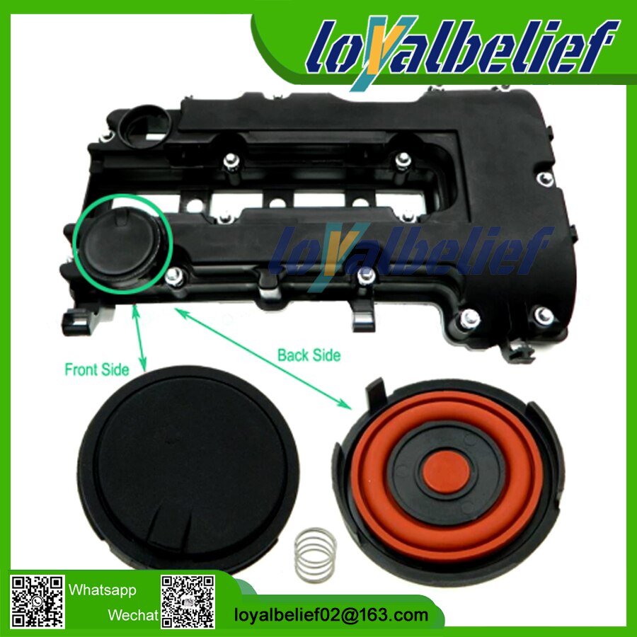 Brand PCV Valve Cover Repair Kit Valve Cap With Membrane For GM Chevy Cruze Sonic Trax Chevrolet 1.4L 25198874 55573746