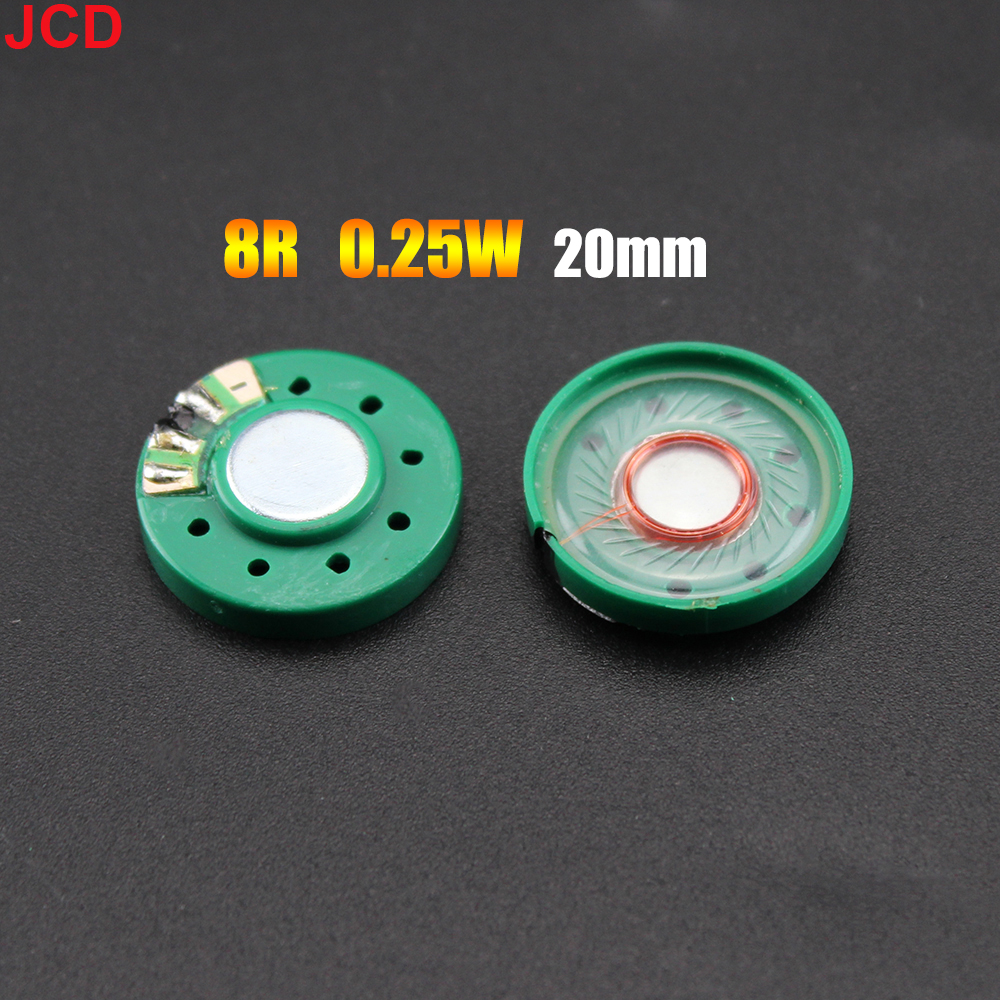 JCD 1pcs 8 /16 / 32Ohm 0.25W 0.5W Ultra-thin Doorbell horn Toy-car horn 8R 16R 32R 20 21 23 27 29 36 40 mm Diameter Speaker: Brown
