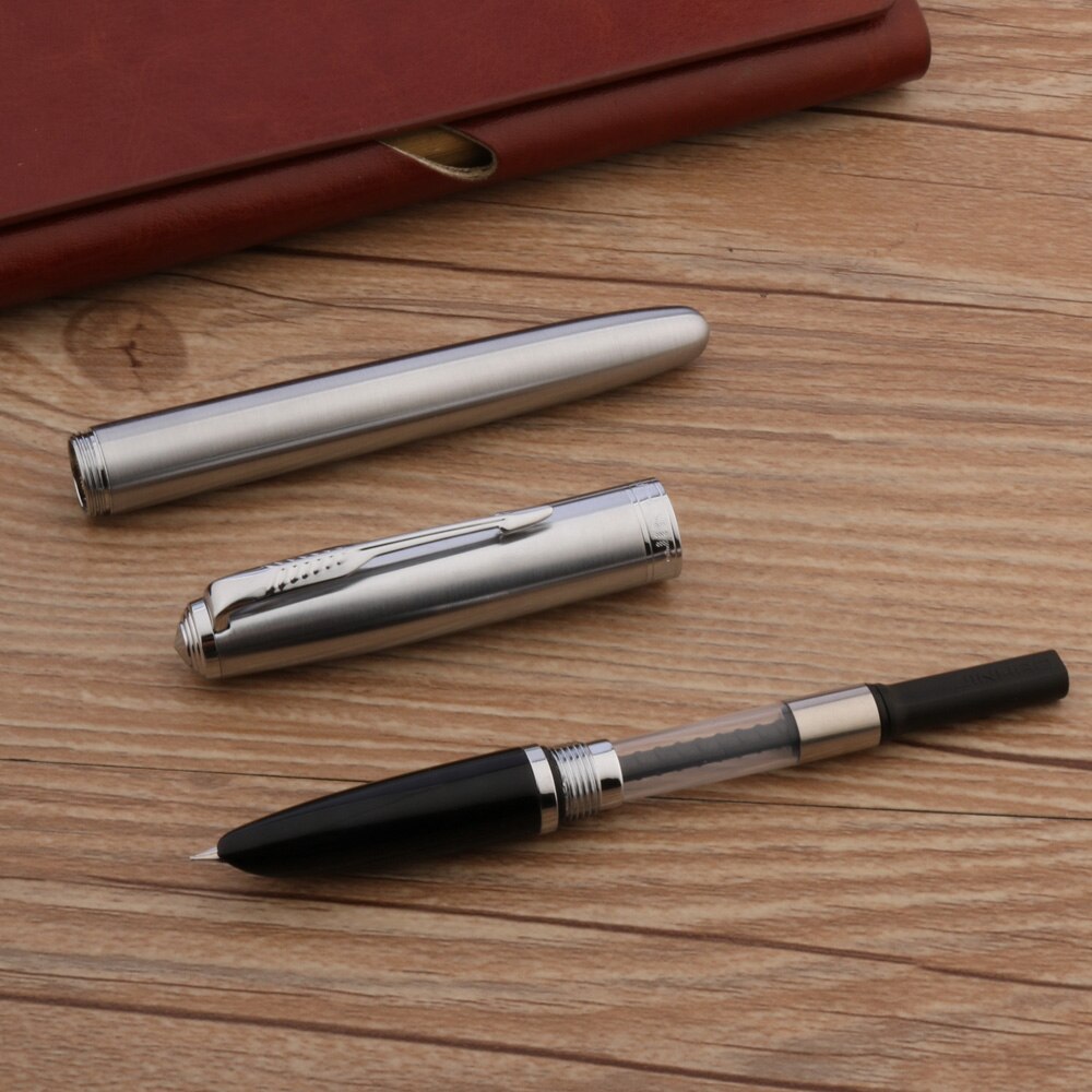 JINHAO 85 Fountain Pen stainless steel Feather Arrow classic Spin Stationery Office School Supplies