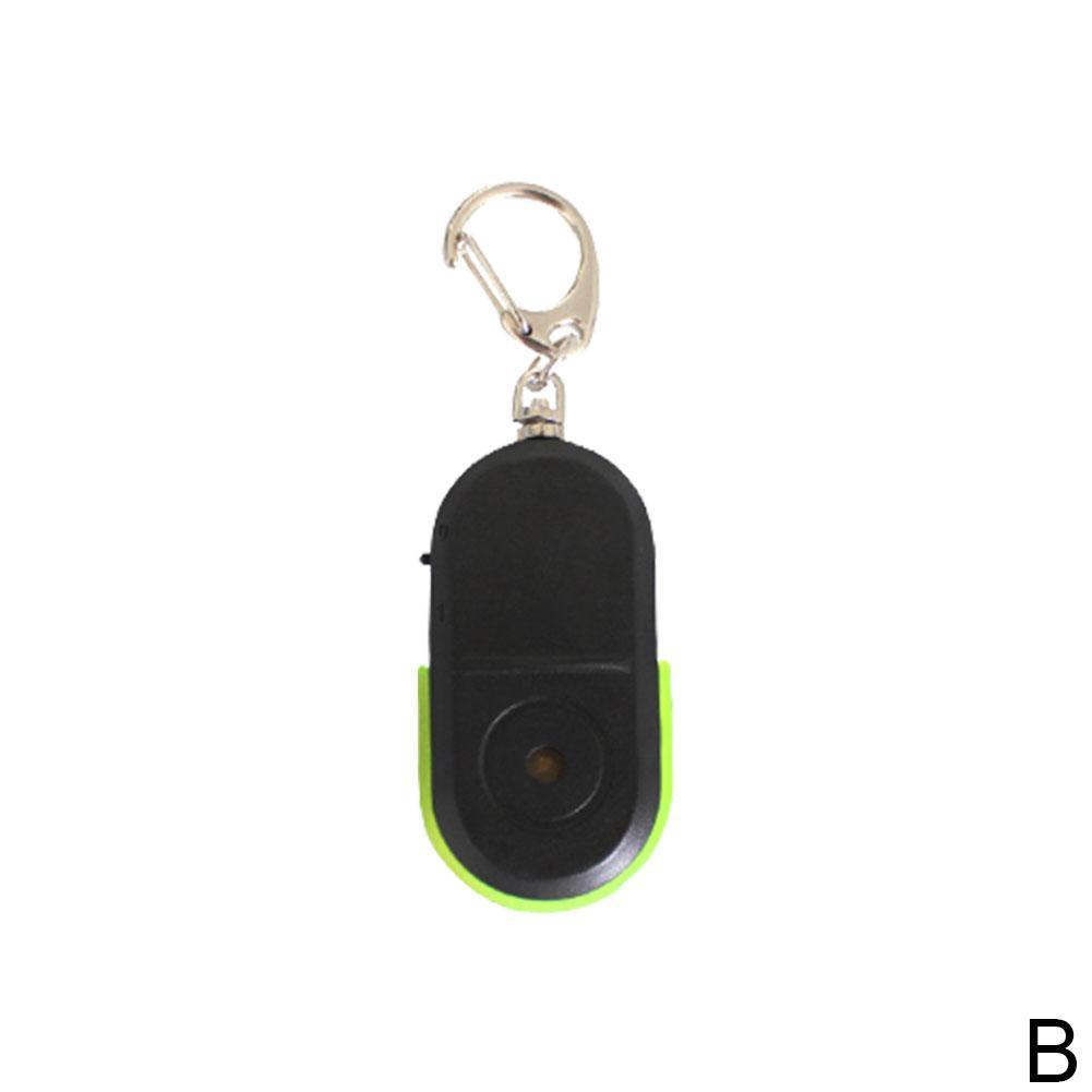 Anti-Lost Alarm Key Finder Locator Keychain Whistle Sound With LED Light Mini Anti Lost Key Finder Sensor: Green