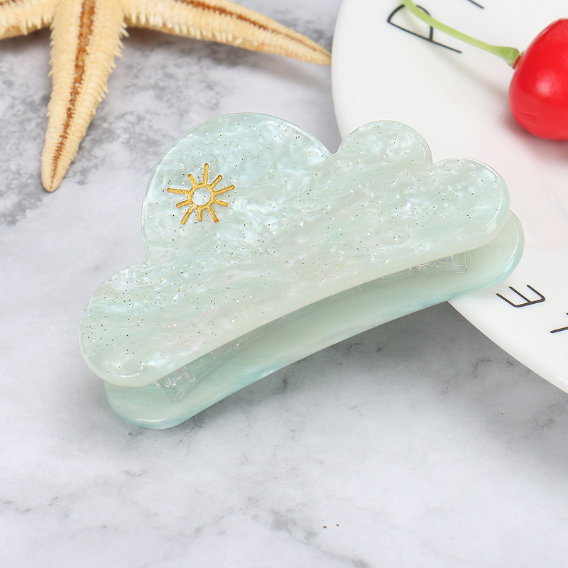Pince à cheveux nuage de rêve du Ramadan avec tondeuse à cheveux nuage casque acrylique et arrière de la tête tondeuse à cheveux: LIGHT BLUE