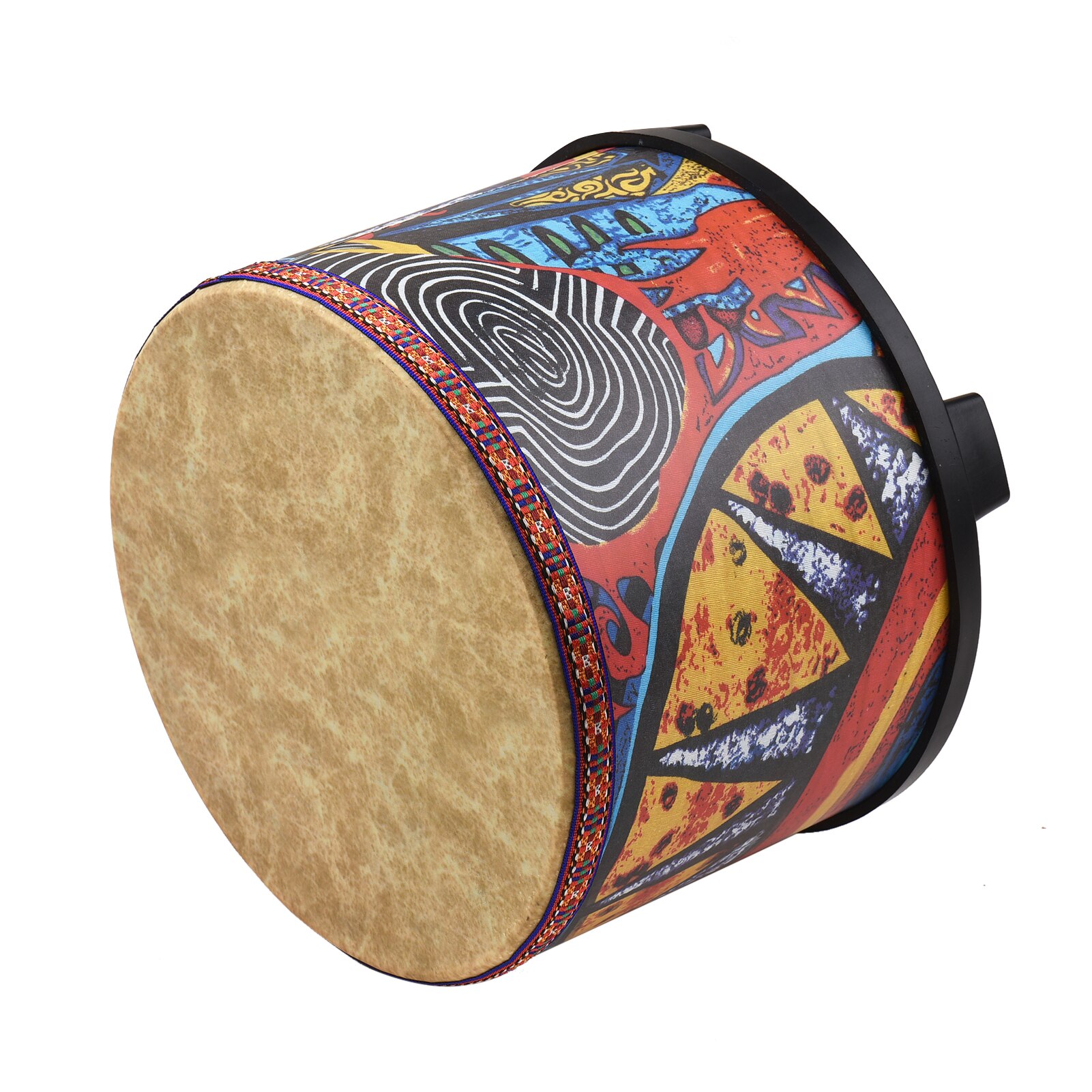 Instrument de Percussion de carnaval de rassemblement de tambour de plancher en bois de 10 pouces avec 2 maillets pour des enfants d'enfants avec des accessoires de Percussion