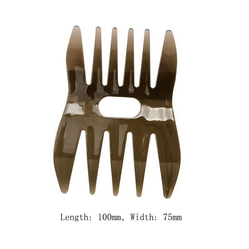 Wide Tooth Hair Comb Beauty Salon Hairdressing Brush for Men Women Double Sided Hairbrush Back Comb Fork Comb Hair Styling Tool: D