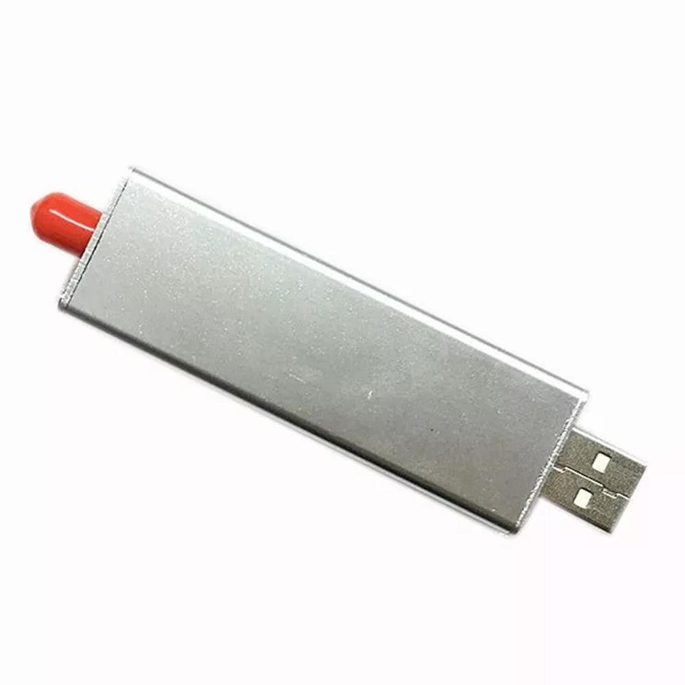 0.1MHz-1.7GHz TCXO RTL SDR Receiver R820t2 USB RTL-SDR Dongle with 0.5ppm TCXO SMA MJZSEE A300U Tester - Silver