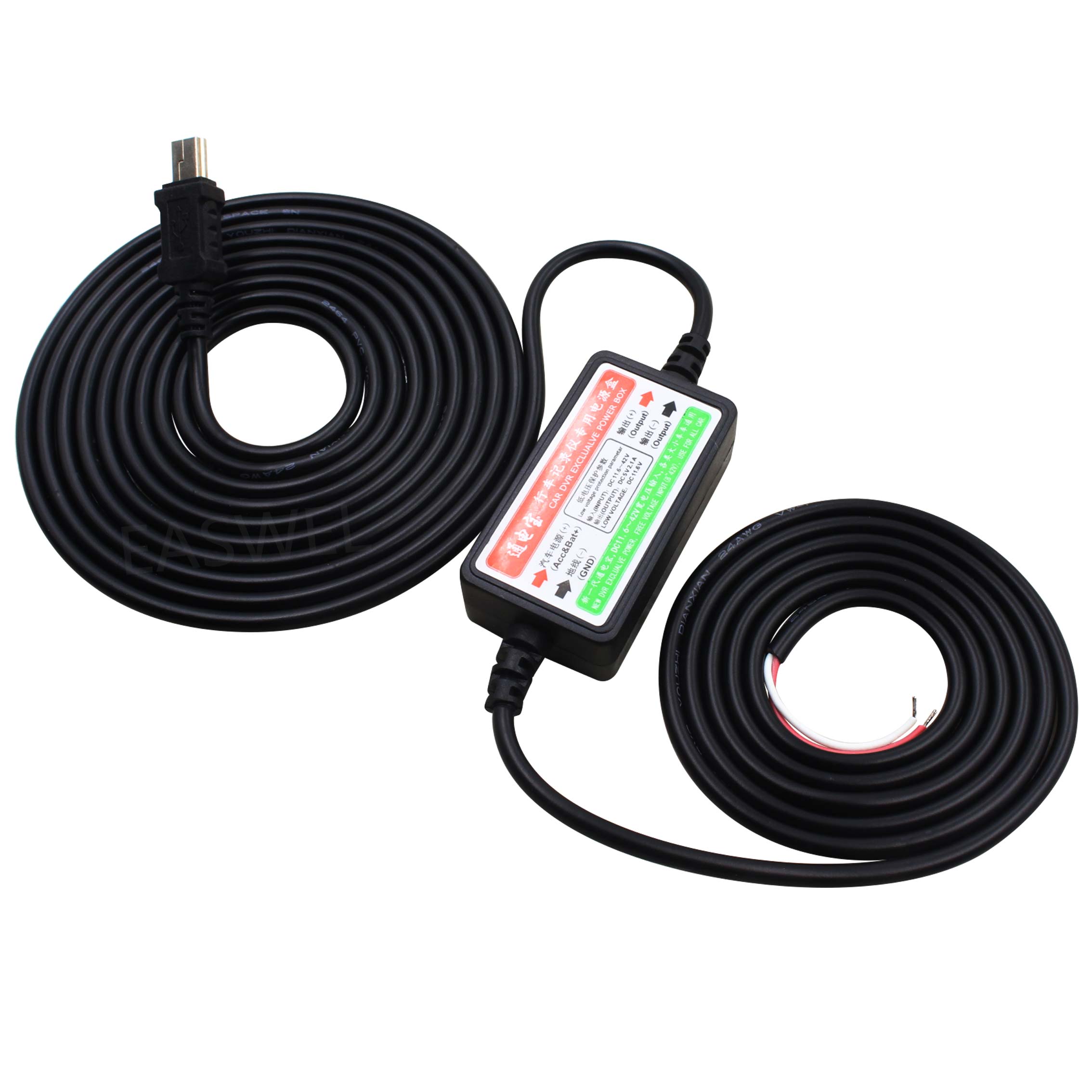 Hardwire Autolader snoer voor Garmin GPS Nuvi 50 LM/T 55 LM/T 65 LM/T 66 LM/T