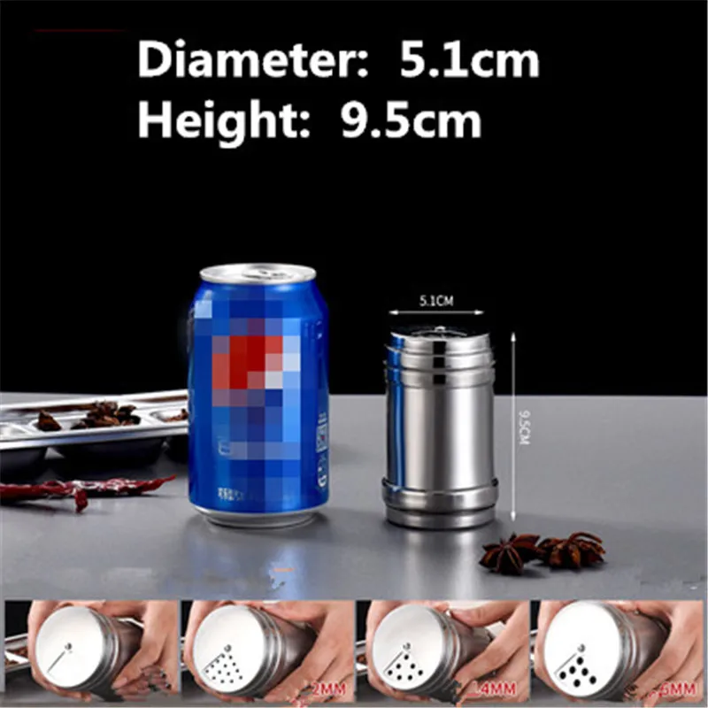 Caja de condimentos para barbacoa, tarro de comino, tarro de condimentos comercial, Caja de almacenamiento de especias, estante de especias, tarro de pimienta, pulverizador: 2