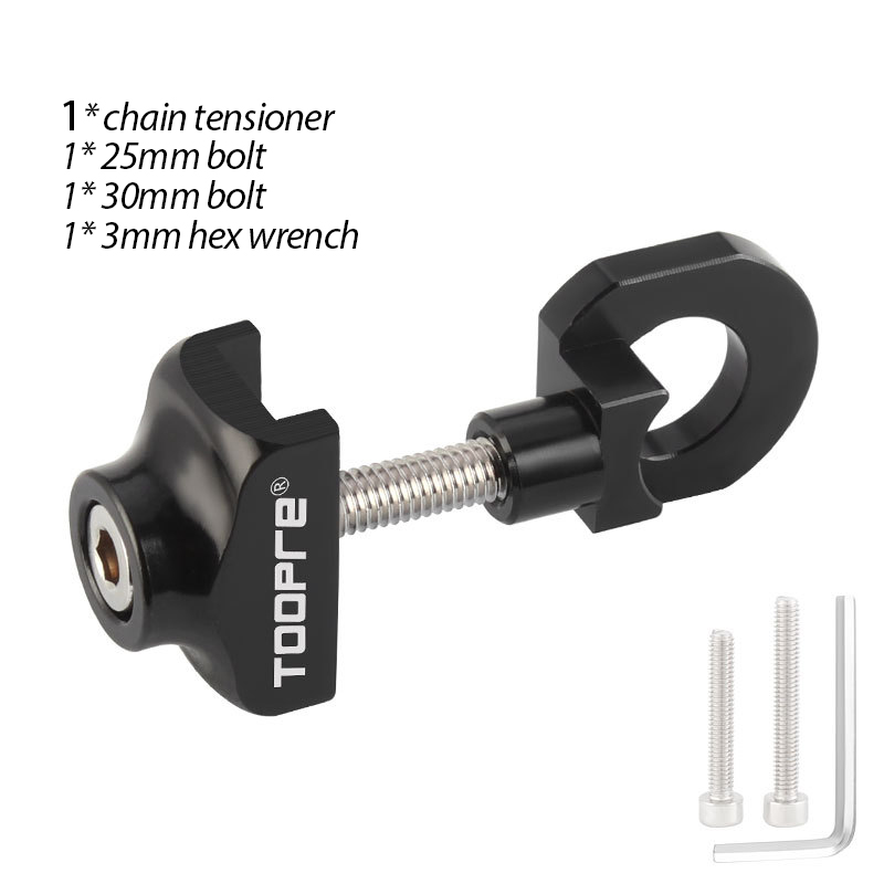 Toopre Faltrad Single Geschwindigkeit Kettenspanner Fahrrad BMX Fest Ausrüstung Kettenspanner Aluminiumlegierung Passend für 3/8 Achsen