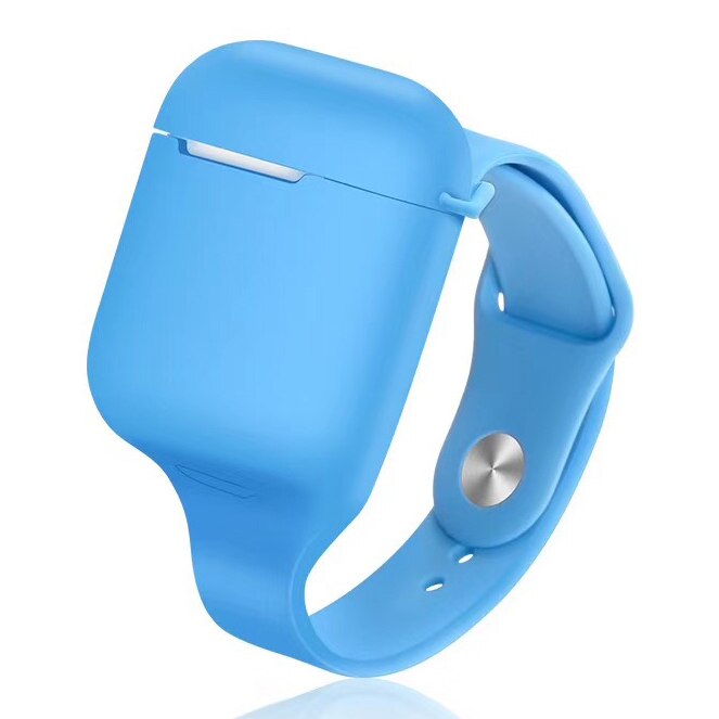 Esportes caso de silicone para airpods 2 caso faixa de pulso earpods casos para airpod ar vagens 1 capa coque macio portátil pulseiras luxo