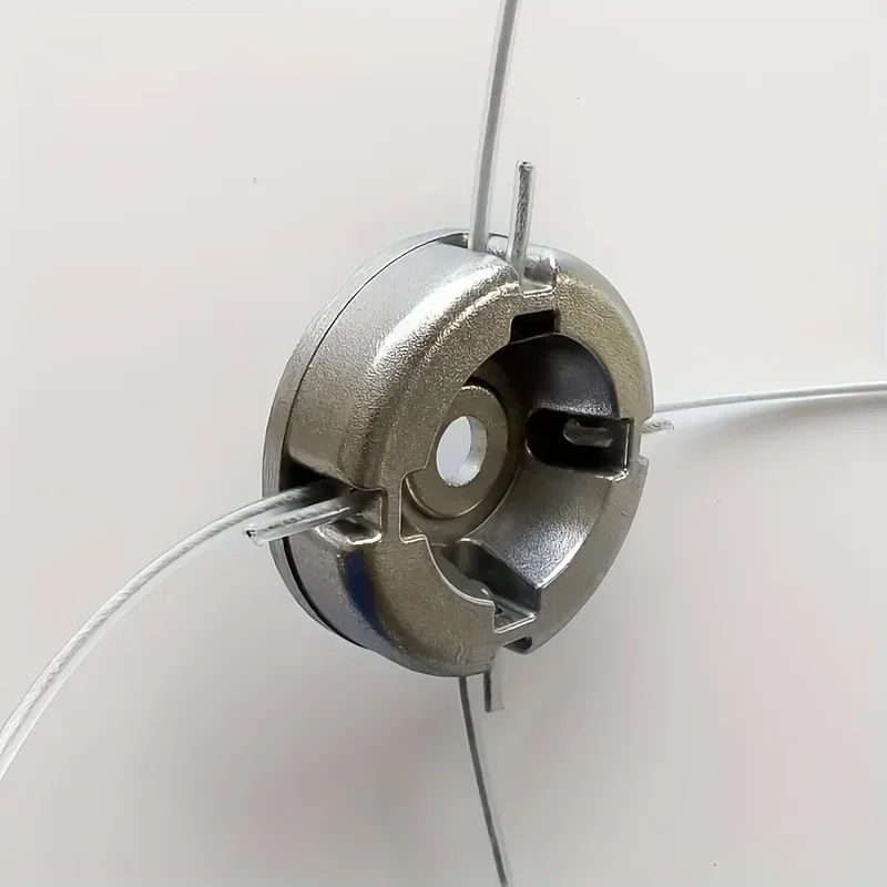 1pcs Universal Aluminum Alloy Lawn Mower Head with Nylon Steel Lawn Mowing Line, Lawn Mower Replacement Parts