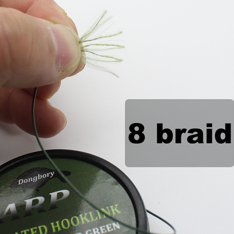 5 M Gecoat Hooklink Karper Vislijn 8 Strand Braid Karper Draad Haak Links Voor Karper Chod Haar Rigs Vissen visgerei