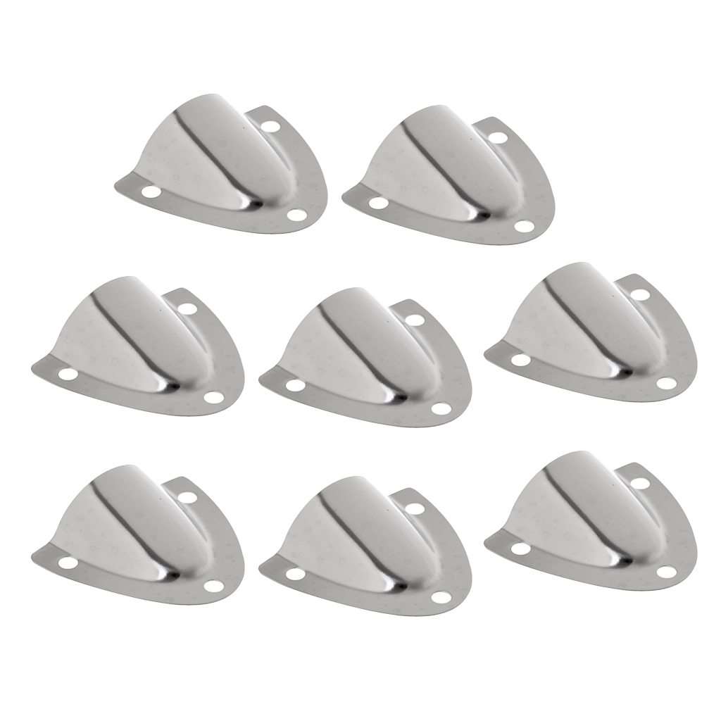 Pack of 3 Stainless Steel Polished Clamshell Vent / Wire Cover Clam Shell Vent for Boat