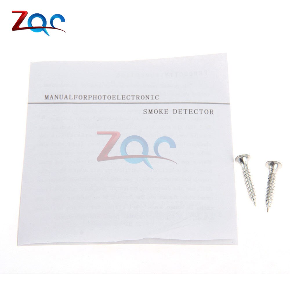 Smoke Detector Fire Alarm Sensor Monitor for Home Security Photoelectric Smoke Alarm Independent Smoke Sensor