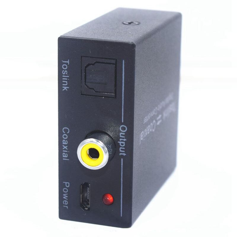 Optical to Coax, Optical SPDIF Toslink to Coaxial and Coaxial to Optical SPDIF Toslink Bi-Directional Swtich Digital o Conve