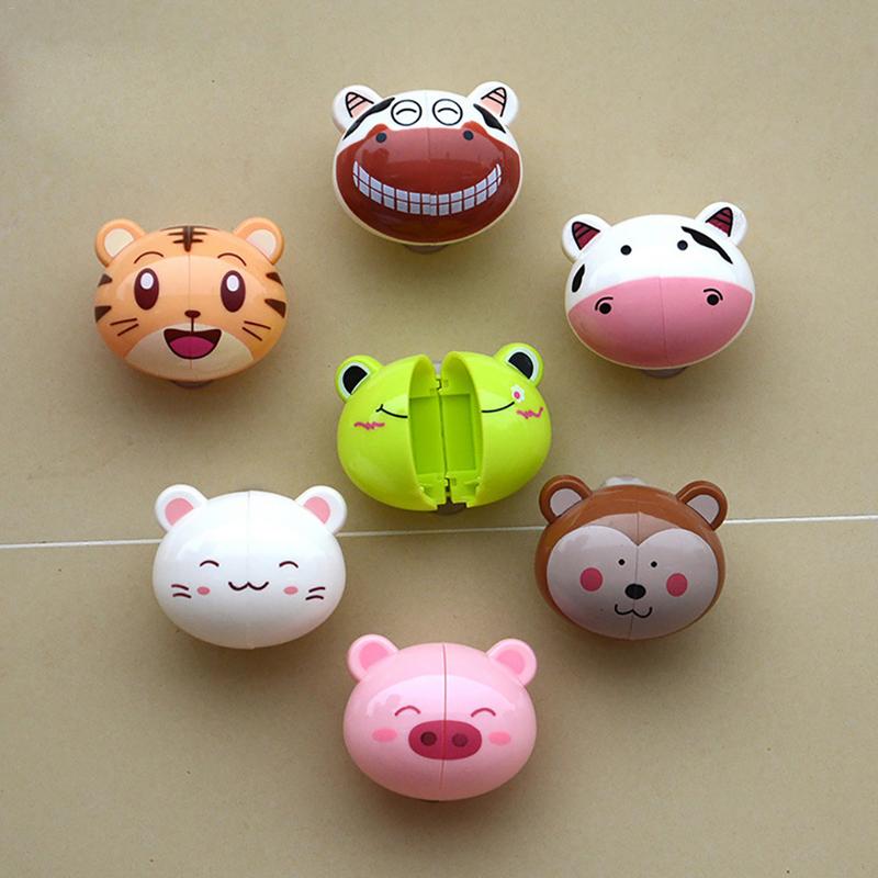 1PC Cartoon Animal Toothbrush Holder Toiletries Toothpaste Holder Bathroom Sets Suction Hooks Tooth Brush Container