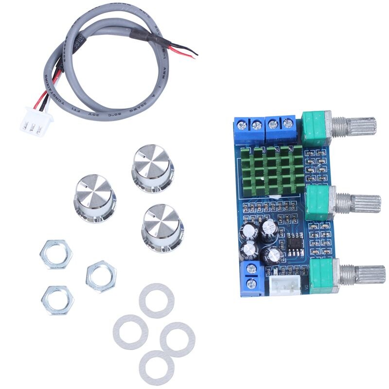 DC 12V-24V TPA3116D2 80Wx2 Bordo Amplificatore Digitale Bassi Acuti volume regolare amp