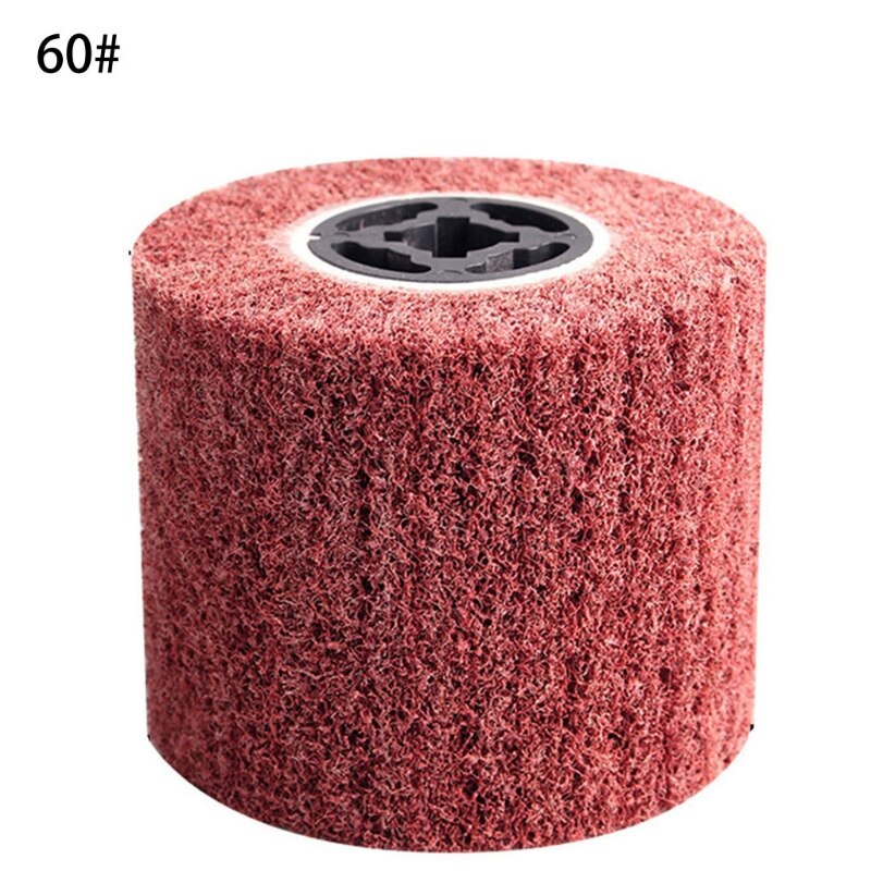 Woven Buffing Abrasive Flap Wheel Wire Drawing Burnishing Wheel for Polishing W0YD