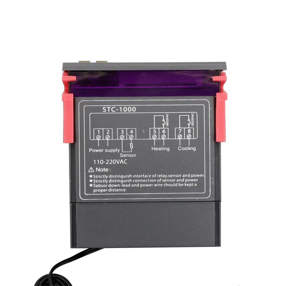 STC-1000 Thermostat Electronic Digital Display Microcomputer Temperature Controller Switch Aquarium Hatchery Seafood Machine
