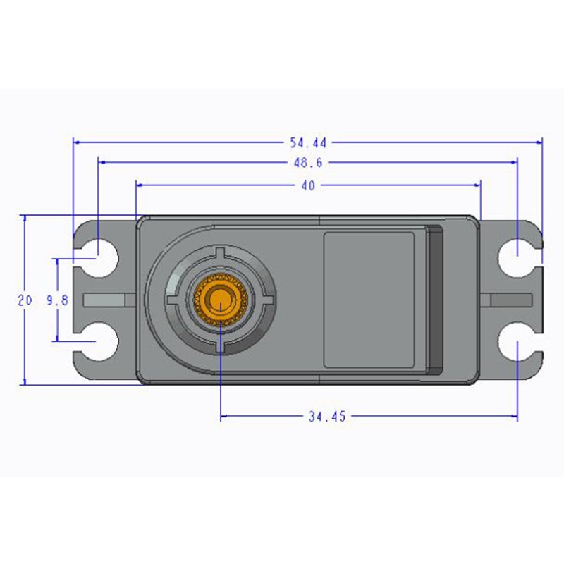 Td-8120Mg Waterdichte Metal Gear Digitale Servo Met 20Kg High Torque 180 Hoek Voor Rc Afstandsbediening Model Auto Voertuig 20Kg Serv