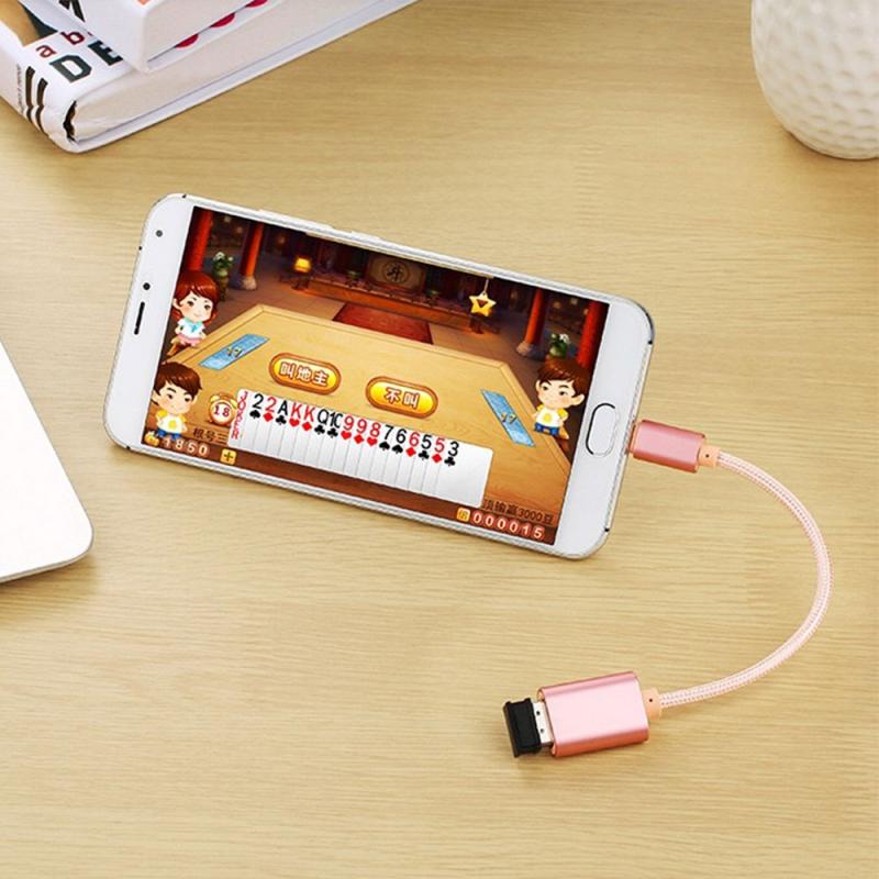 Cabo adaptador tipo-c para otg adaptador cabo transmissão de dados compatível android celular tablet novo computador portátil com função otg