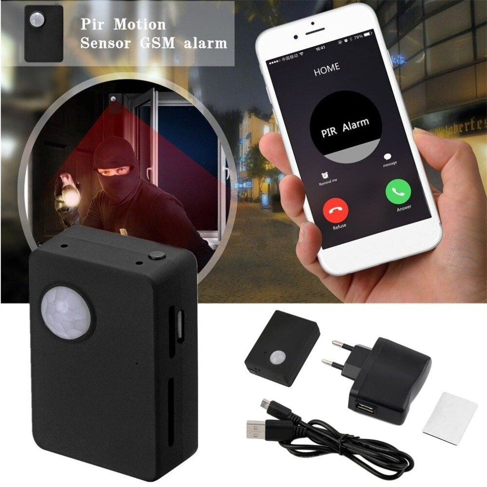 Infrared GSM MMS & Call Alarm For GSM850 GSM900 DCS1800 PCS1900 Quad Band Sensor with Camera Mic Tracker x9009