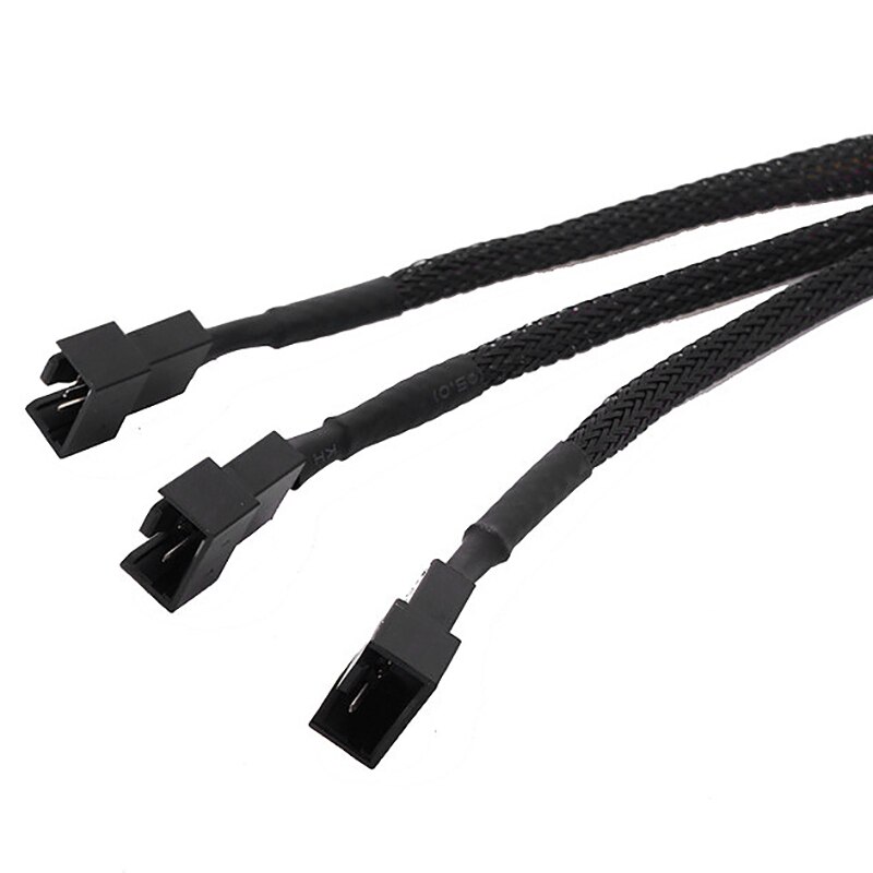 4 Pin One Minute and Three Fan Interface Extension Cable, Computer CPU 4PIN PWM One Minute and Three Cooling Fan Adapter Cable