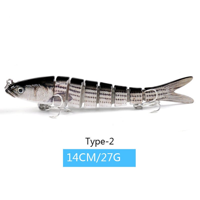 14cm 23g 8 Segment Köder Sinking Wobbler Angeln Lockt Harte Künstliche Gelenk Crankbait Swimbait Für Angelgerät Locken: 2