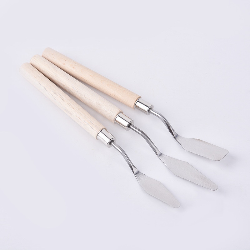 1 Stuks Palet Olie Mix Schilder Paint Tool Schrapen Schraper Mes Textuur Kunstenaar Art Draw Spatel Lade Aquarel Student Pigment