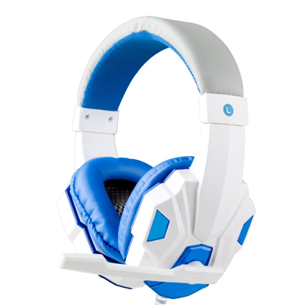 VOBERRY Gaming Headset Gamer Gaming Stereo Headset met Computer Microfoon/PS4 Xbox One/Laptop: WHITE