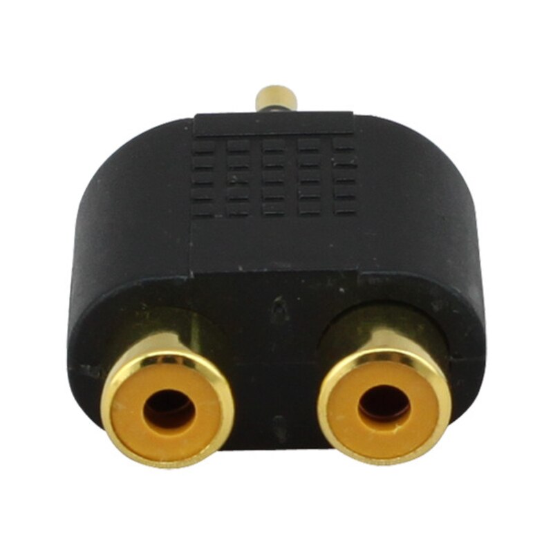 3.5mm Stereo Male To 2 RCA Female Adapter Male Jack Out Plug To 2X RCA Female Splitter Adapter Connector M/F for phone mp3 4 cd
